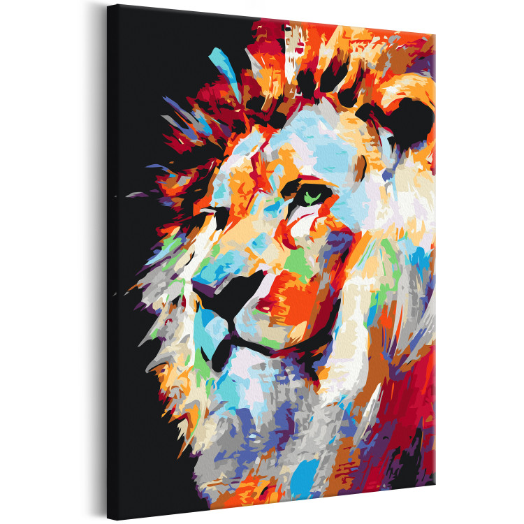 Paint by Number Kit Portrait of a Colourful Lion 127973 additionalImage 4