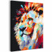 Paint by Number Kit Portrait of a Colourful Lion 127973 additionalThumb 4