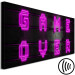 Canvas The end of the game - Neon Game Over inscription 135473 additionalThumb 6