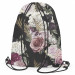 Backpack Mystical bouquet - rose flowers and hydrangea on black background 147373