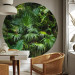 Round wallpaper Jungle - Exotic Forest Vegetation in Green Colors 149173 additionalThumb 2