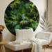 Round wallpaper Jungle - Exotic Forest Vegetation in Green Colors 149173 additionalThumb 3