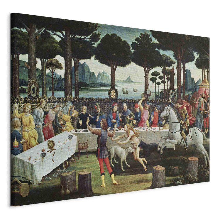 Canvas The Story of Nastagio degli Onesti: Nastagio Arranges a Feast at which the Ghosts Reappear 157673 additionalImage 2