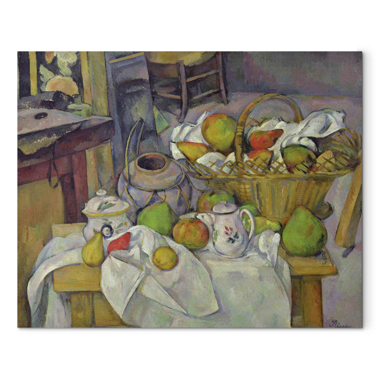 Canvas Still life with basket 158973