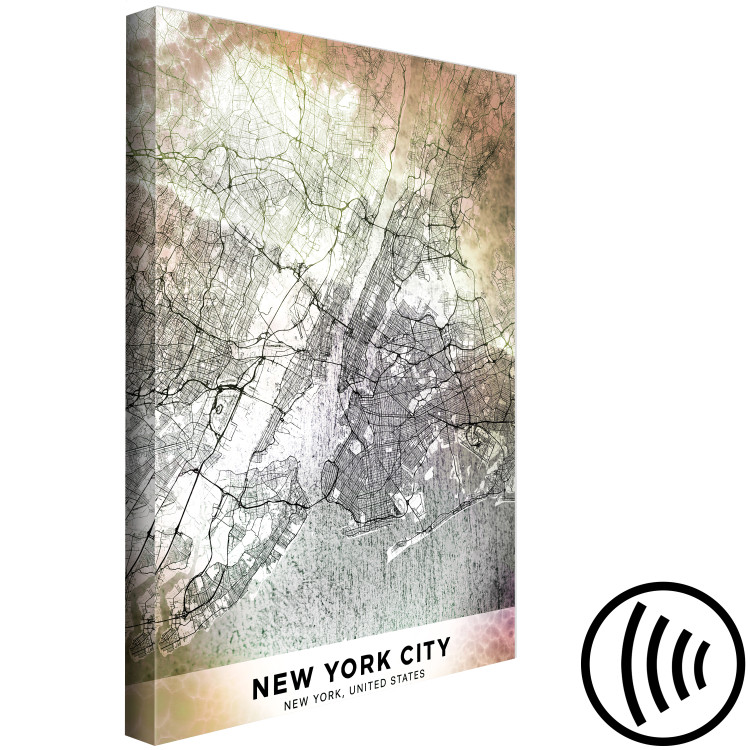 Canvas New York City plan - USA city map with inscription 132083 additionalImage 6