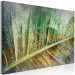 Canvas Rain drops on a leaf - Botanical theme in green color 135783 additionalThumb 2