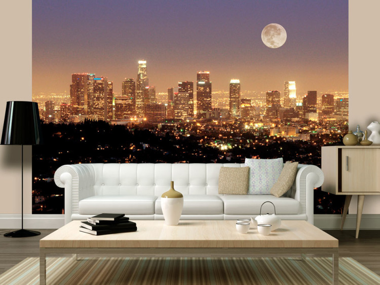 Wall Mural City of Angels - Landscape of Los Angeles Architecture in Moonlight 61483