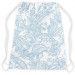Backpack The delicacy of nature - flowers and leaves in white and blue 147493 additionalThumb 3