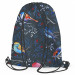 Backpack Bird winter - a subtle graphic motif in shades of blue 147593