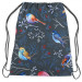 Backpack Bird winter - a subtle graphic motif in shades of blue 147593 additionalThumb 3
