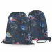 Backpack Bird winter - a subtle graphic motif in shades of blue 147593 additionalThumb 2