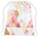 Backpack Geometric patchwork - design with triangles, marble and gold pattern 147693 additionalThumb 2