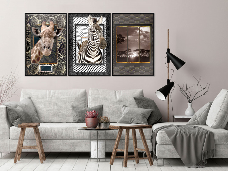 Gallery wall African Triptych 125204