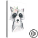 Canvas Sweet raccoon - colorful illustration for children 135704 additionalThumb 6