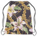 Backpack Tethered lilies - plant composition with gold chains 147404 additionalThumb 2
