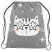 Backpack Cat among the stars - animal motif on a dark grey background 147604 additionalThumb 2