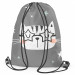Backpack Cat among the stars - animal motif on a dark grey background 147604