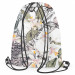 Backpack Floral impression - composition inspired by nature in green and grey 147704