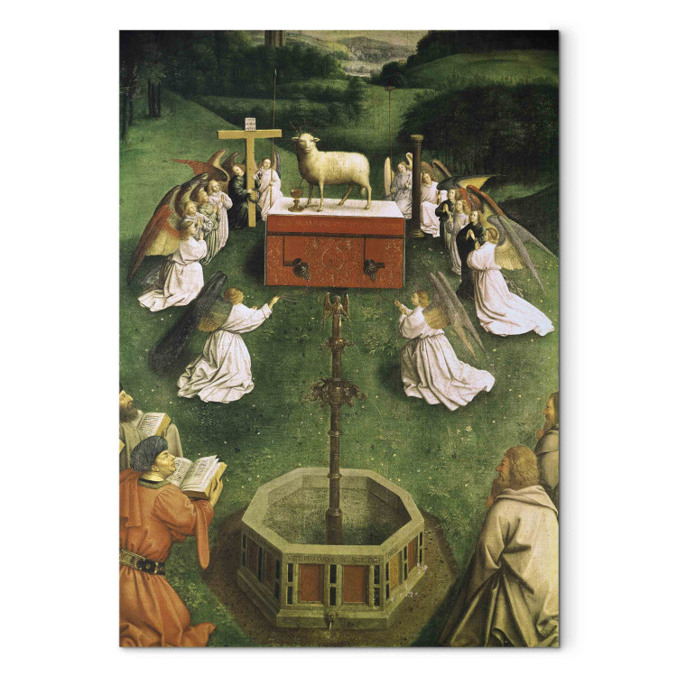 Canvas Copy of The Adoration of the Mystic Lamb, from the Ghent Altarpiece, lower half of central panel (oil on panel) 158004