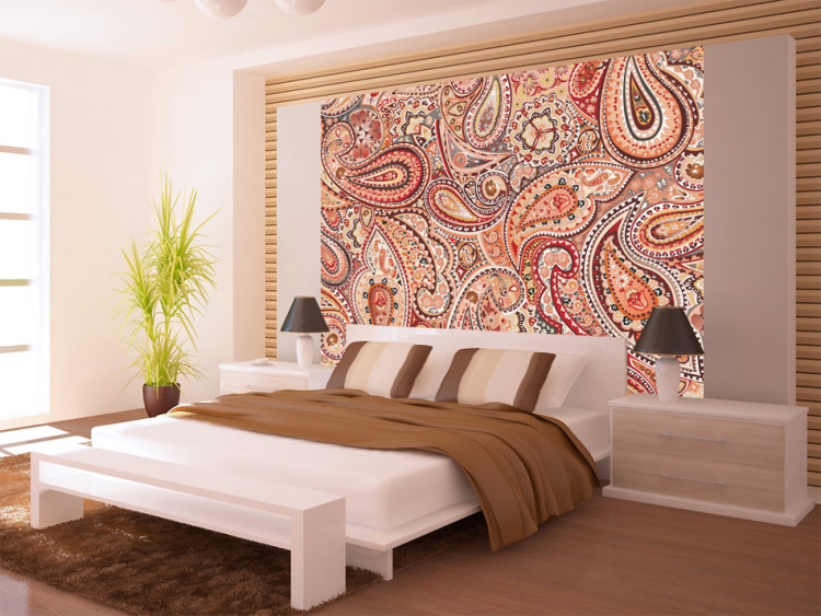 Wall Mural Oriental Note - Background with Mix of Colorful Ornaments in Retro Style 60814