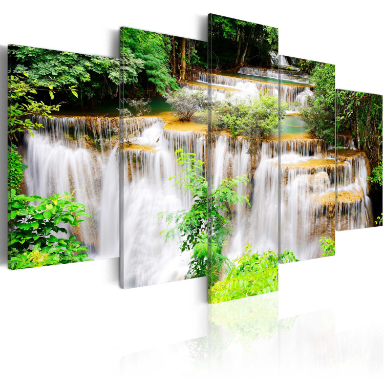 Canvas Waterfall Surrounded by Greenery 61914 additionalImage 2