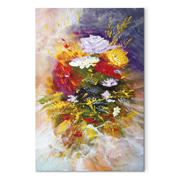 Canvas August Flowers 93114