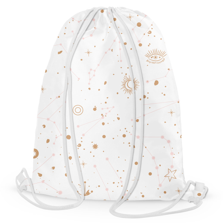 Backpack Celestial signs - stars, eye symbol and moon on a light background 147524