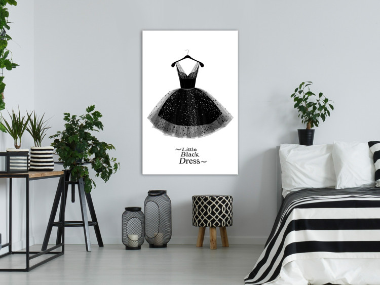 Canvas Glamour Fashion (1-part) - Shiny Details of Black and White Dress 116434 additionalImage 3