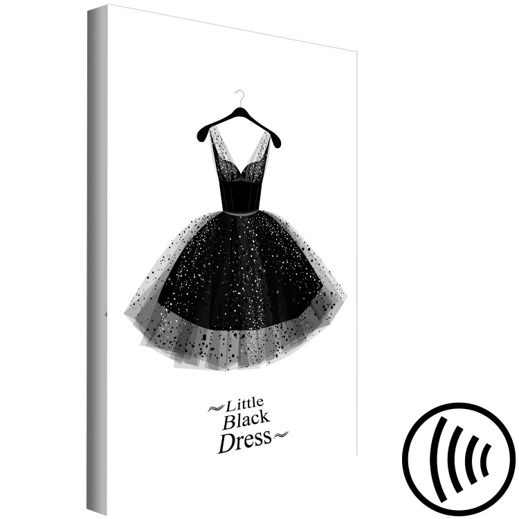 Canvas Glamour Fashion (1-part) - Shiny Details of Black and White Dress 116434 additionalImage 6