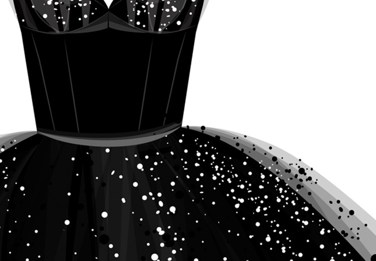 Canvas Glamour Fashion (1-part) - Shiny Details of Black and White Dress 116434 additionalImage 5