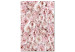 Canvas Rose Carpet - Carpet with pink flowers seen from above in pink color 135534