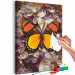 Paint by Number Kit Amber Dream - Butterfly with Yellow and Orange Wings 146544 additionalThumb 6