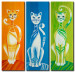 Canvas Colourful kittens 49444