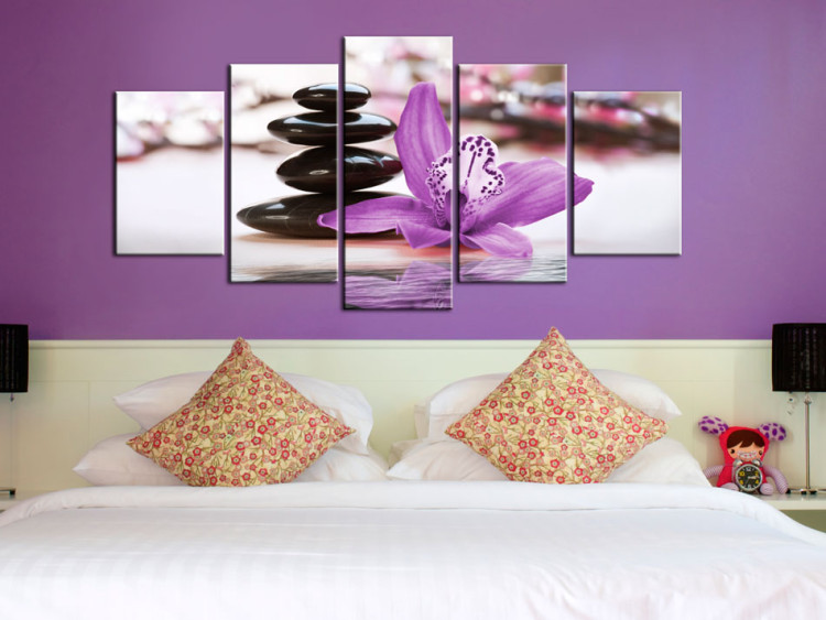 Canvas Orchid, stones and zen 58844 additionalImage 3