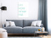 Canvas Mint English Live more worry less sign - on a white background 128354 additionalThumb 3