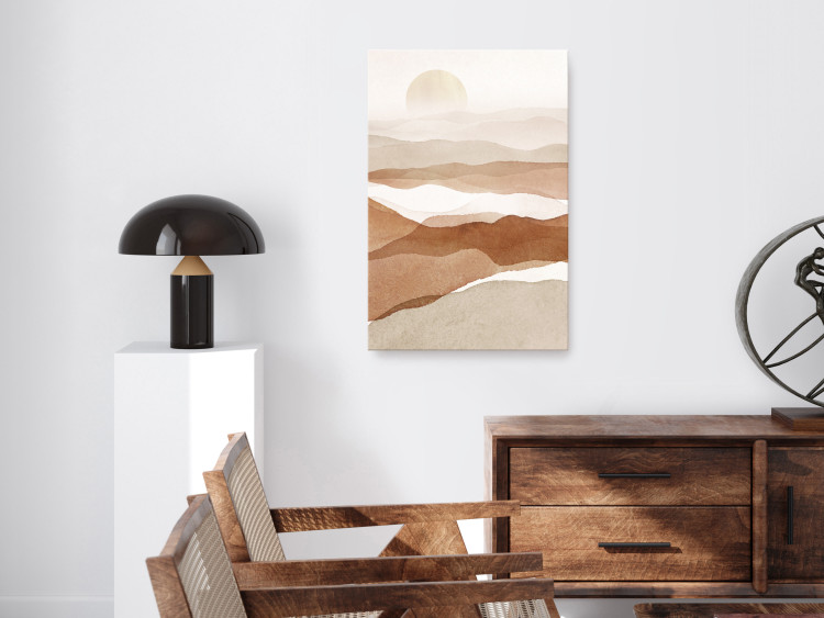 Canvas Teaching sun over the desert - Abstract Landscape in Boho style 135954 additionalImage 3