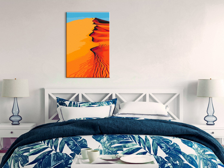 Paint by Number Kit Hot Sands - Orange Dunes on the Blue Sky Background 145154 additionalImage 2