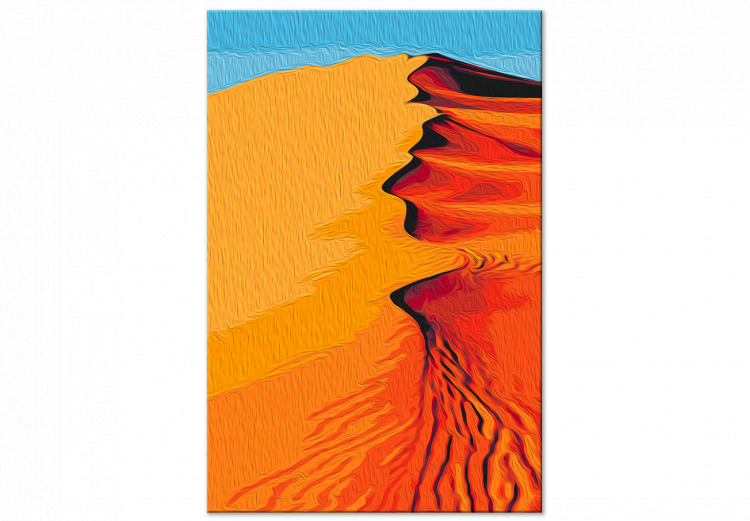 Paint by Number Kit Hot Sands - Orange Dunes on the Blue Sky Background 145154 additionalImage 4