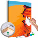 Paint by Number Kit Hot Sands - Orange Dunes on the Blue Sky Background 145154