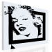Canvas Classic Marylin - a feminine black and white minimalist portrait 49154 additionalThumb 2