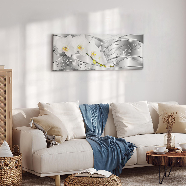 Canvas Flowering (1 Part) Wide Silver 106964 additionalImage 5