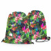 Backpack Psychedelic flowers - floral motif in intensive colours 147364 additionalThumb 3