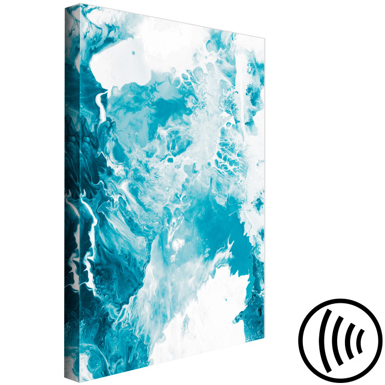 Canvas Abstract Blue - Marine Colors Reminiscent of Marble 149864 additionalImage 6