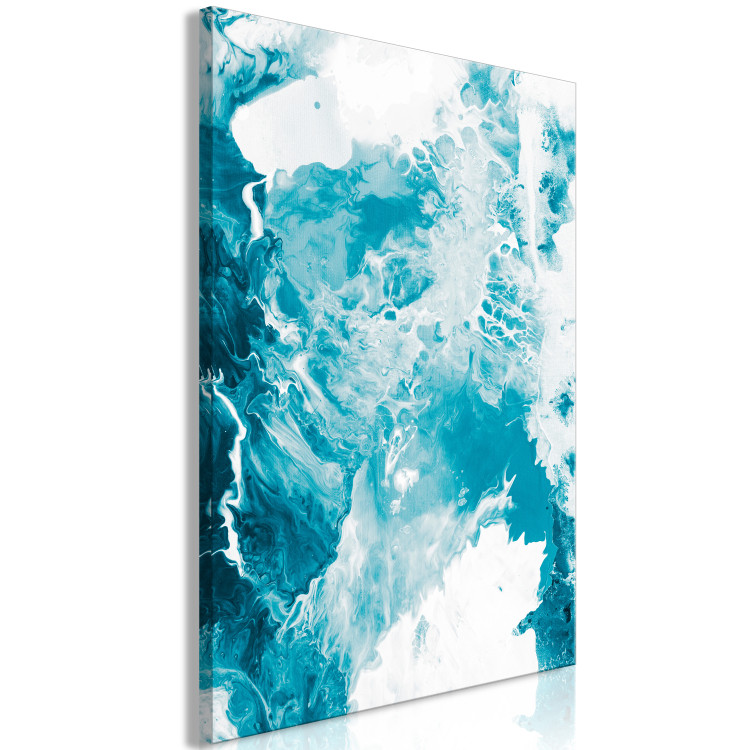 Canvas Abstract Blue - Marine Colors Reminiscent of Marble 149864 additionalImage 2