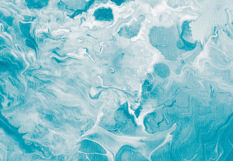 Canvas Abstract Blue - Marine Colors Reminiscent of Marble 149864 additionalImage 4