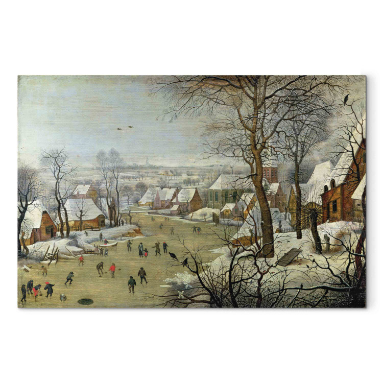 Canvas Winter Landscape with Skaters and a Bird Trap  159664 additionalImage 7