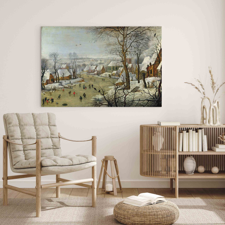 Canvas Winter Landscape with Skaters and a Bird Trap  159664 additionalImage 5