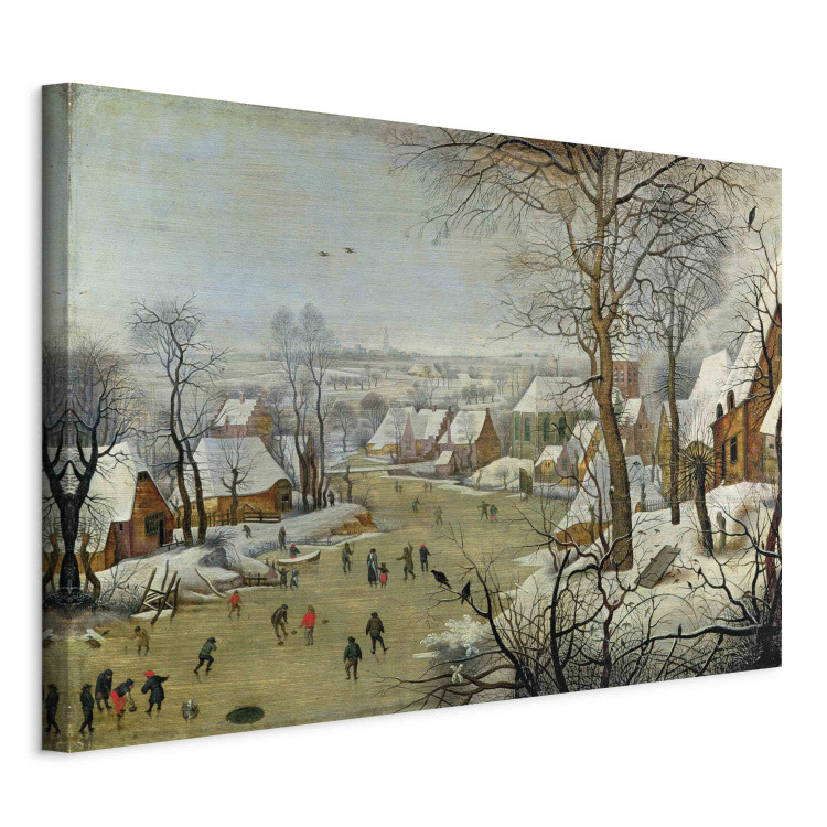 Canvas Winter Landscape with Skaters and a Bird Trap  159664 additionalImage 2