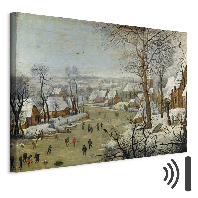 Canvas Winter Landscape with Skaters and a Bird Trap  159664 additionalImage 8
