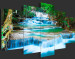 Acrylic Print Sky-blue Waterfall in Kanchanaburi, Thailand [Glass] 92364 additionalThumb 5